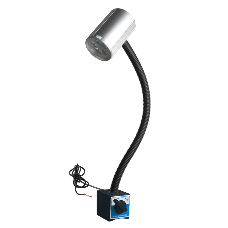 歐拓制造LED機床工作燈,三色警示燈,LED報警工作燈5W-24V-銀色-開關磁